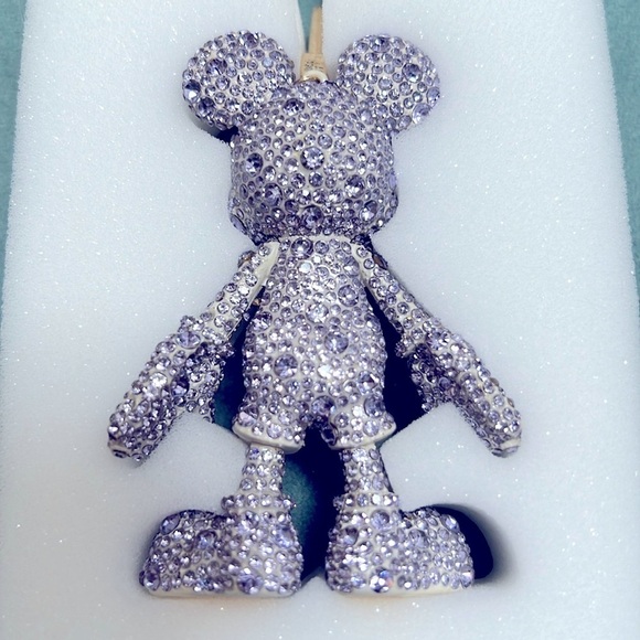 Baublebar Disney Mickey Mouse Bling PURPLE Crystal Bag Charm Key Chain F… - Picture 4 of 8